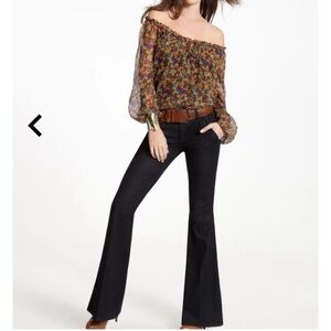 New Guess by Marciano Josette Flare Vintage Black Wash Soft Denim Jeans 31